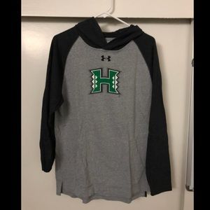 Under Armor University of Hawaii hooded T shirt